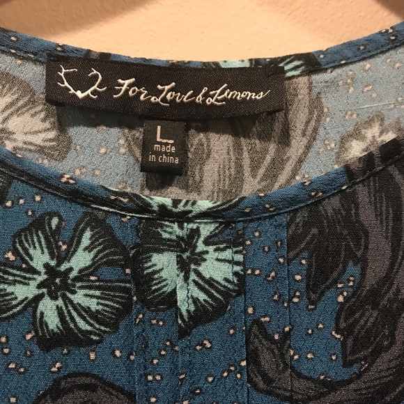 For Love & Lemons Babydoll Bohemian Dress, Large - Picture 3 of 6